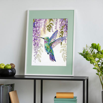 Counted Cross stitch kit "Flight of the Hummingbird" DIY by Abris Art