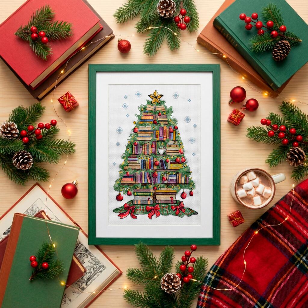 Counted Cross stitch kit "Christmas tree" DIY by Abris Art