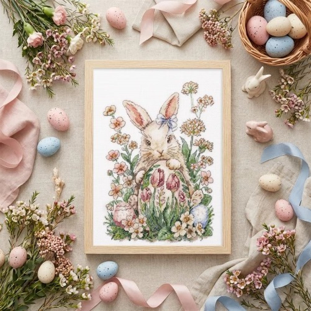 Counted Cross stitch kit "Easter Bunny" DIY by Abris Art