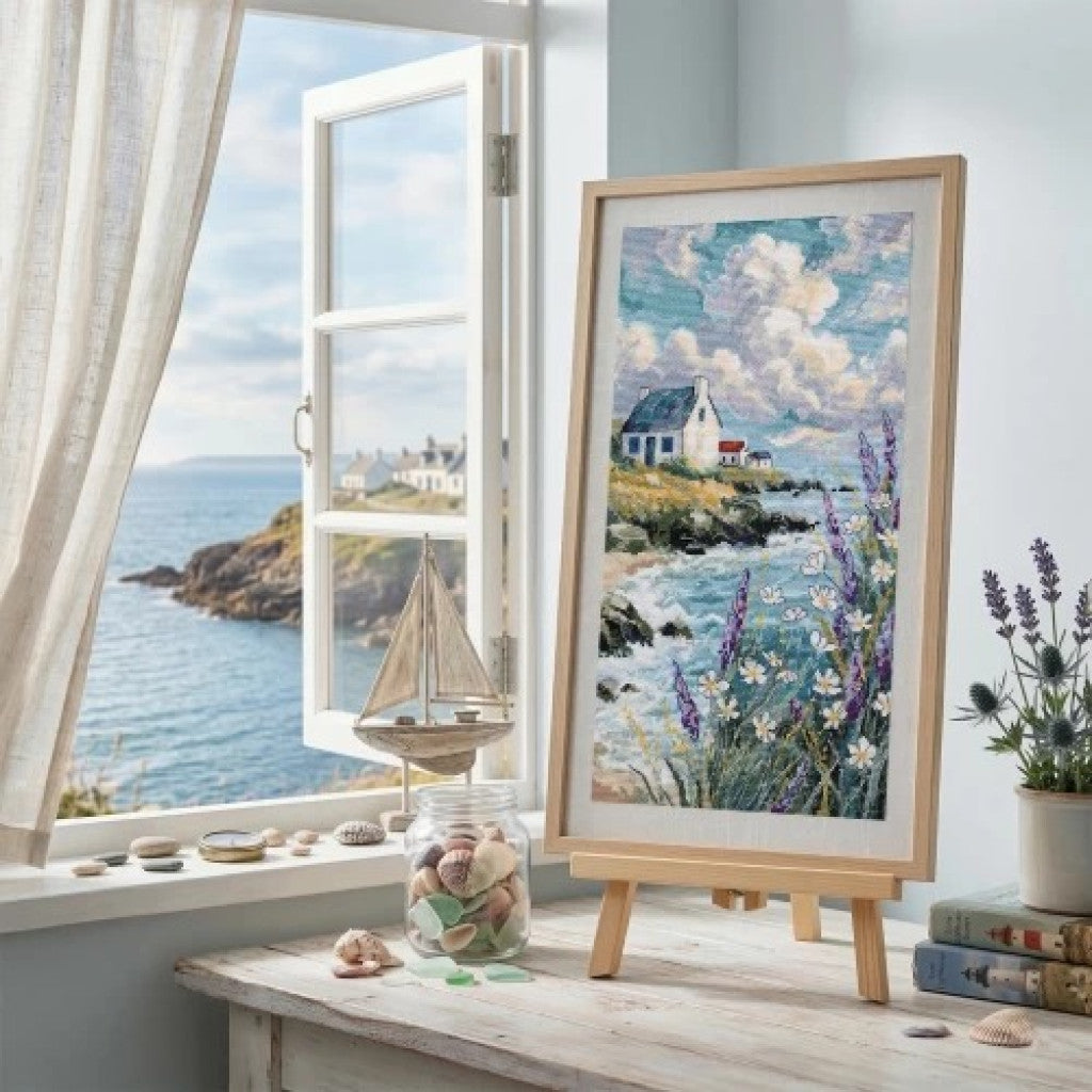Counted Cross Stitch Kit "When Dreaming of the Sea" DIY by Abris Art