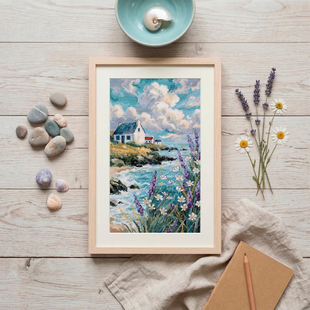 Counted Cross Stitch Kit "When Dreaming of the Sea" DIY by Abris Art