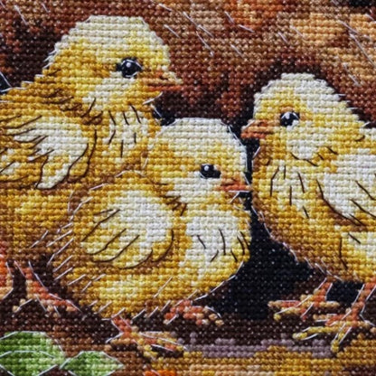 Counted Cross stitch kit "Hen in the Yard" DIY by Abris Art