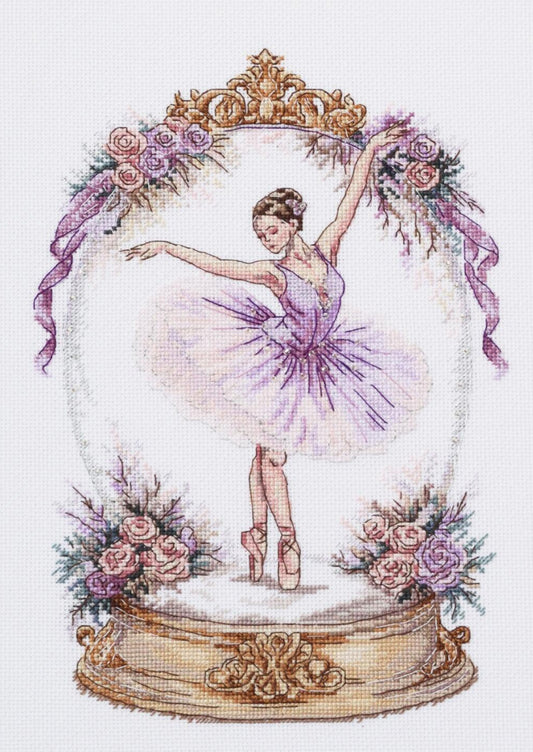 Counted Cross stitch kit Ballerina DIY Abris Art