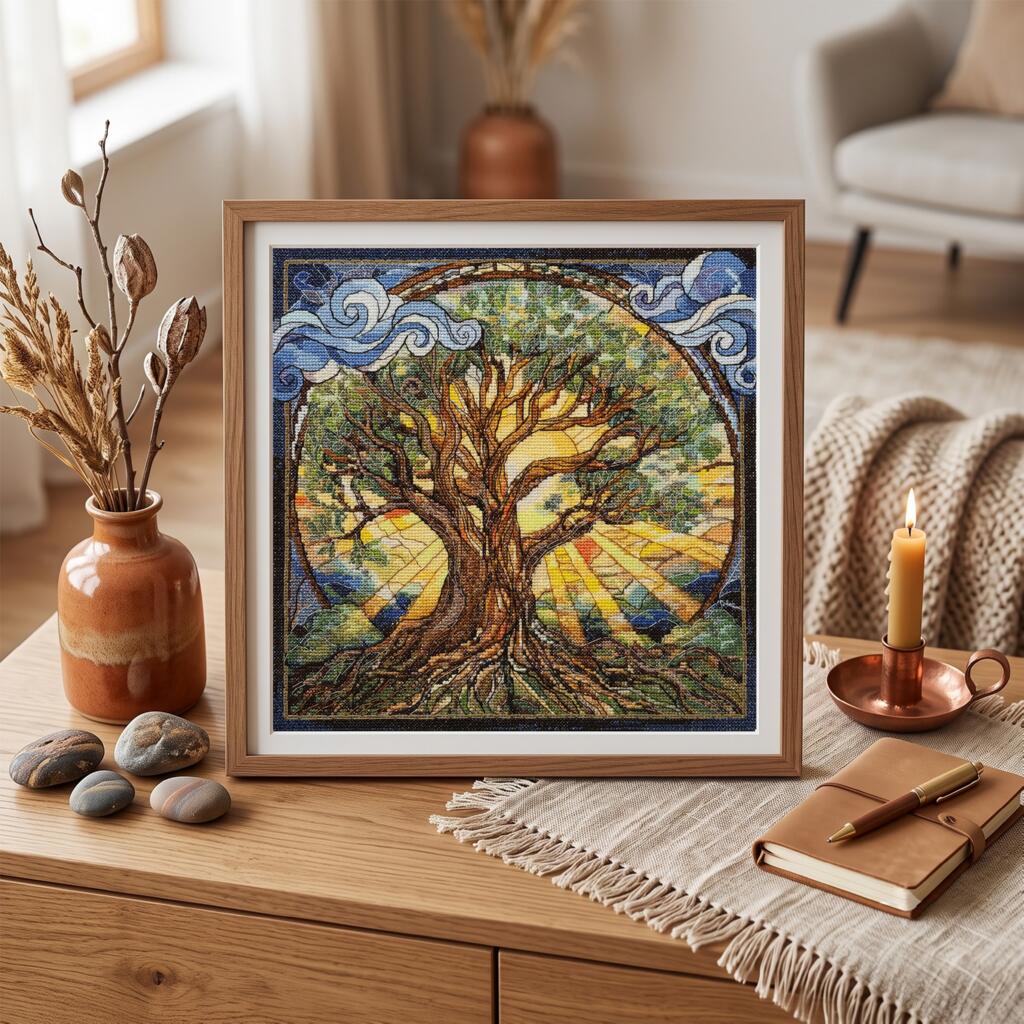 Counted Cross stitch kit "Tree of Eternity" DIY by Abris Art