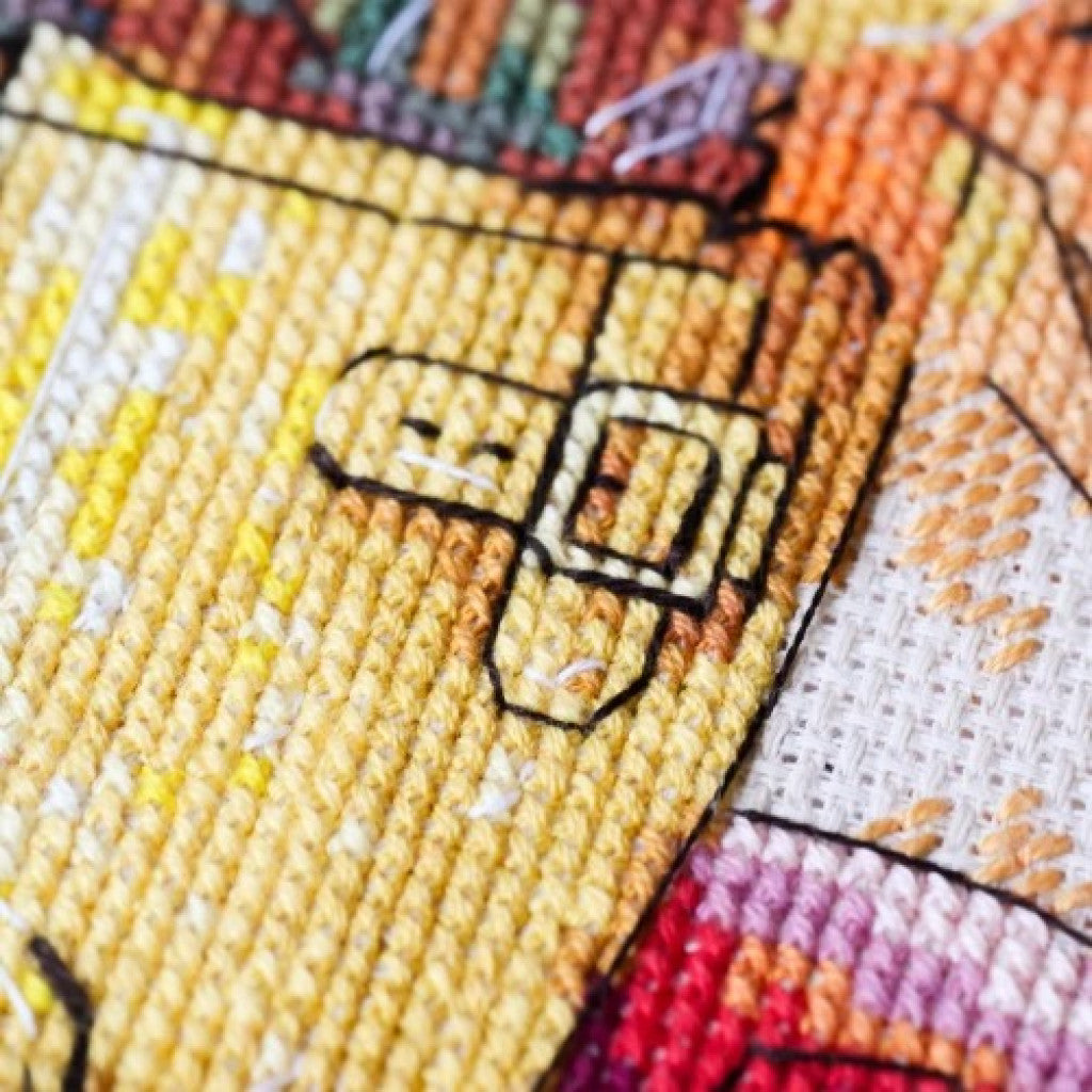 Counted Cross stitch kit "While It Rains" DIY by Abris Art