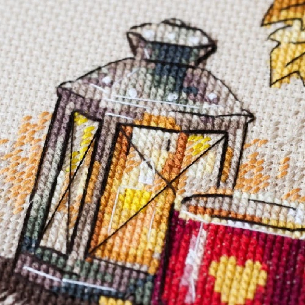 Counted Cross stitch kit "While It Rains" DIY by Abris Art