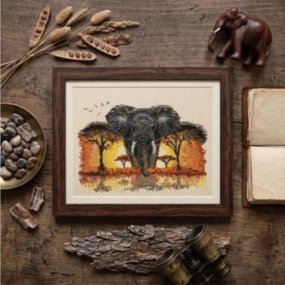 Counted Cross stitch kit "Elephant" DIY by Abris Art
