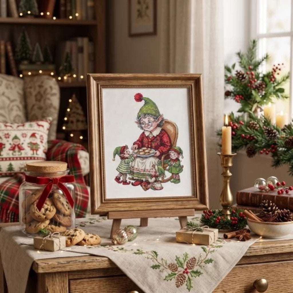 Counted Cross Stitch Kit "Grandma's Treats" DIY by Abris Art