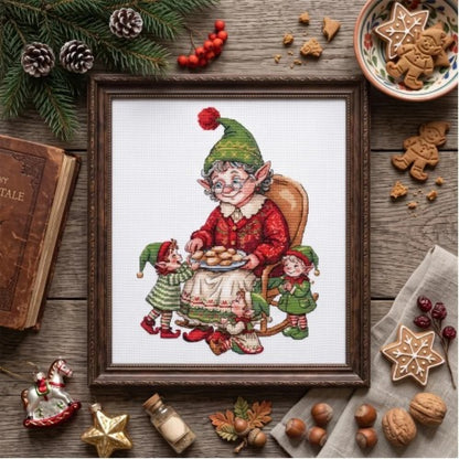 Counted Cross Stitch Kit "Grandma's Treats" DIY by Abris Art