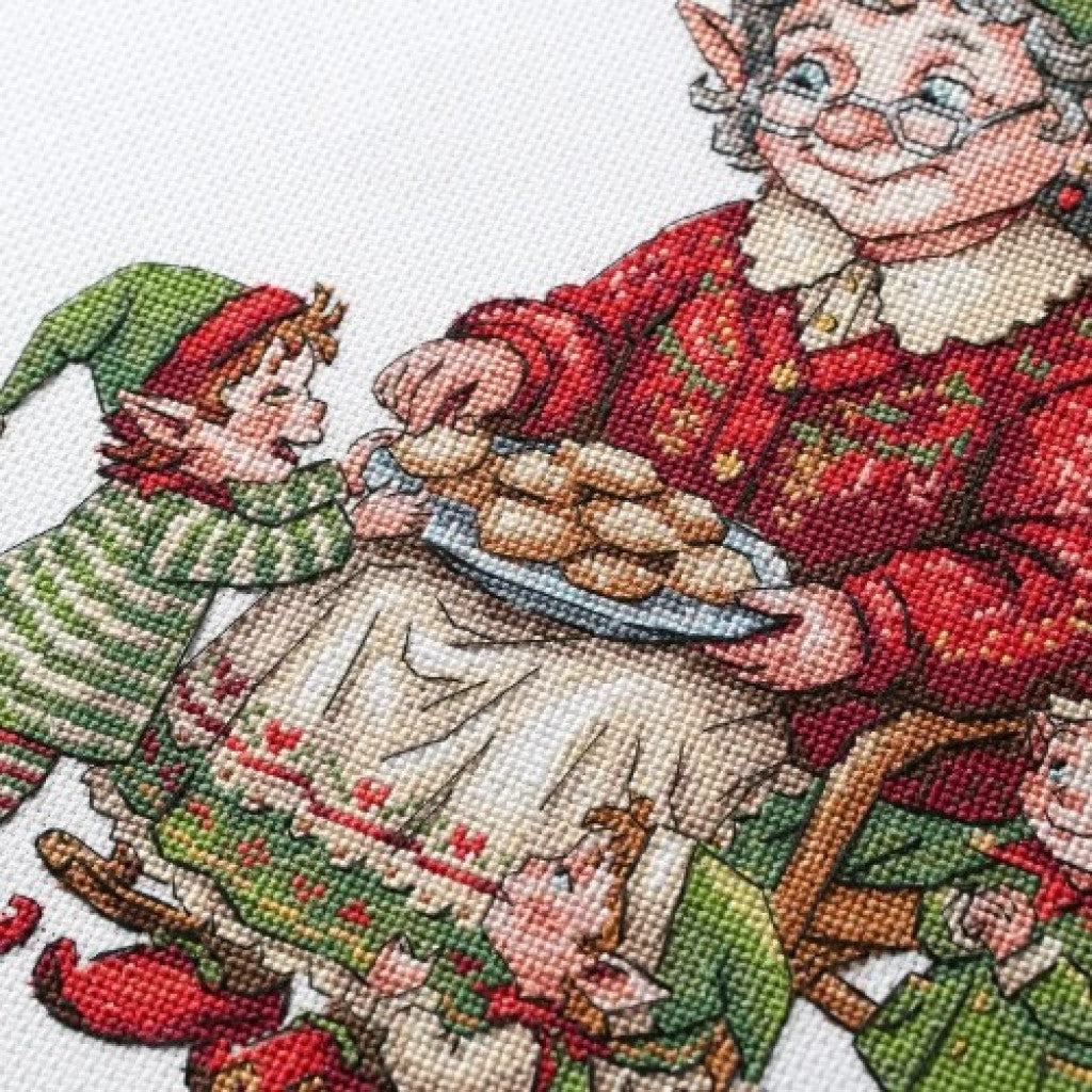 Counted Cross Stitch Kit "Grandma's Treats" DIY by Abris Art