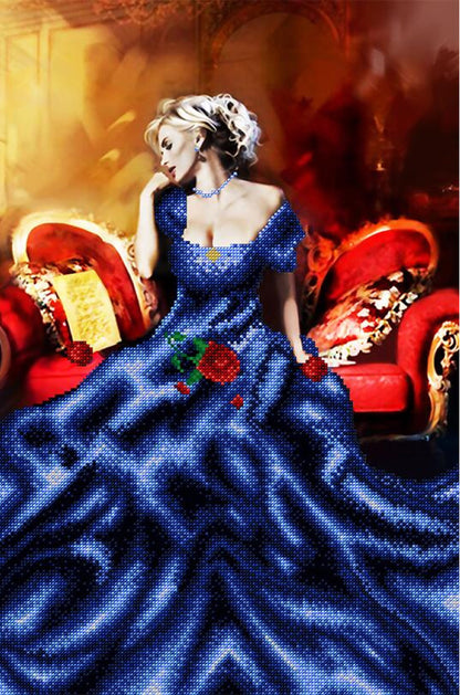 Bead Embroidery Kit Lady Dreams of love DIY