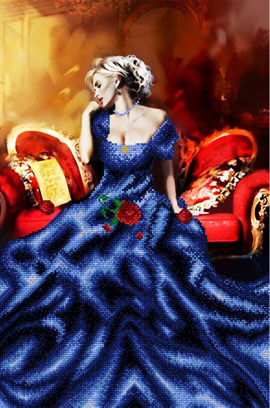 Bead Embroidery Kit Lady Dreams of love DIY