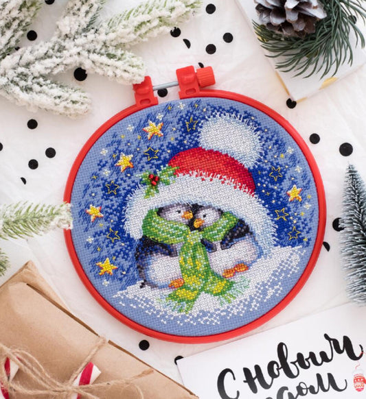 Counted Cross stitch kit Tender love DIY Abris Art