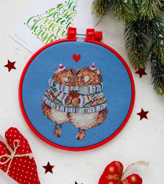 Counted Cross stitch kit Bears DIY Abris Art