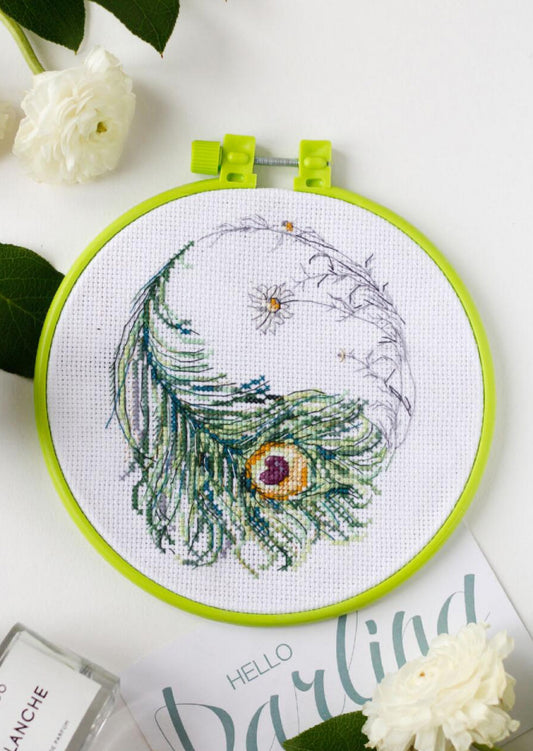 Gezähltes Kreuzstichset Frühlingsmuster DIY Unbedruckte Leinwand