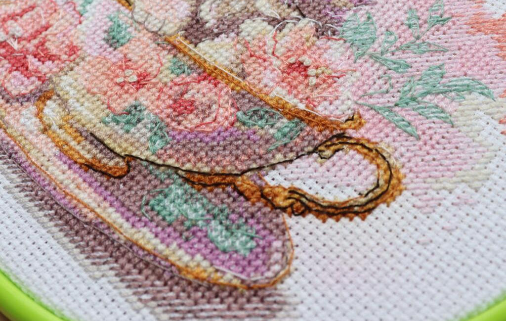 Kit de broderie au point de croix compté Chat DIY Toile non imprimée 