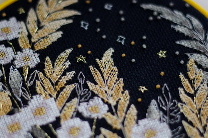 Counted Cross Stitch Kit "Night flowers" DIY by Abris Art