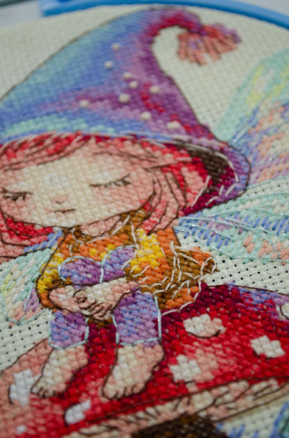 Counted Cross Stitch Kit "Little Sorceress" DIY by Abris Art
