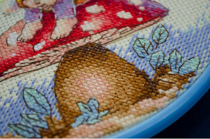 Counted Cross Stitch Kit "Little Sorceress" DIY by Abris Art