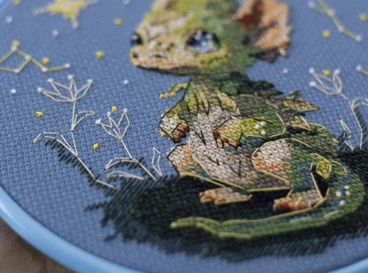 Counted Cross Stitch Kit "Little dragon" DIY by Abris Art