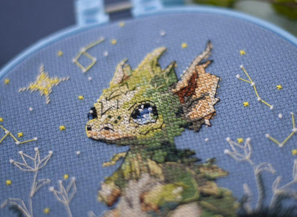 Counted Cross Stitch Kit "Little dragon" DIY by Abris Art