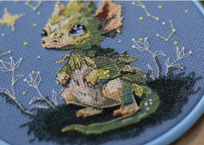 Counted Cross Stitch Kit "Little dragon" DIY by Abris Art