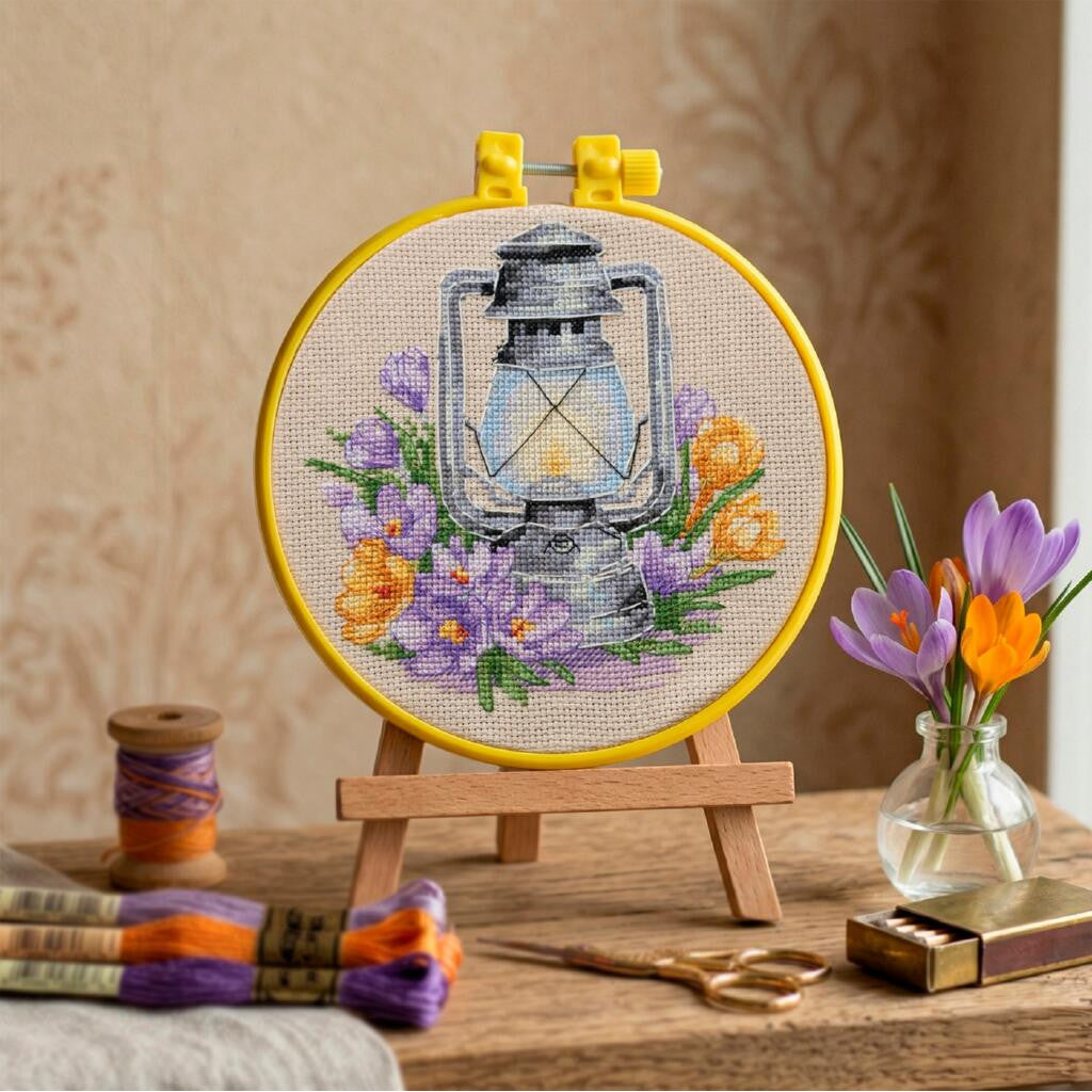Counted Cross stitch kit "Spring Saffron" DIY by Abris Art