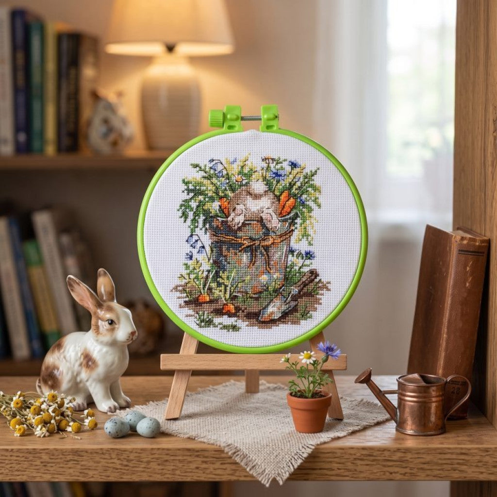 Counted Cross stitch kit "Garden Mischief" DIY by Abris Art