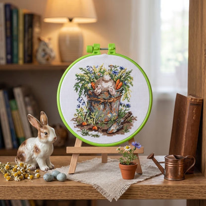 Counted Cross stitch kit "Garden Mischief" DIY by Abris Art