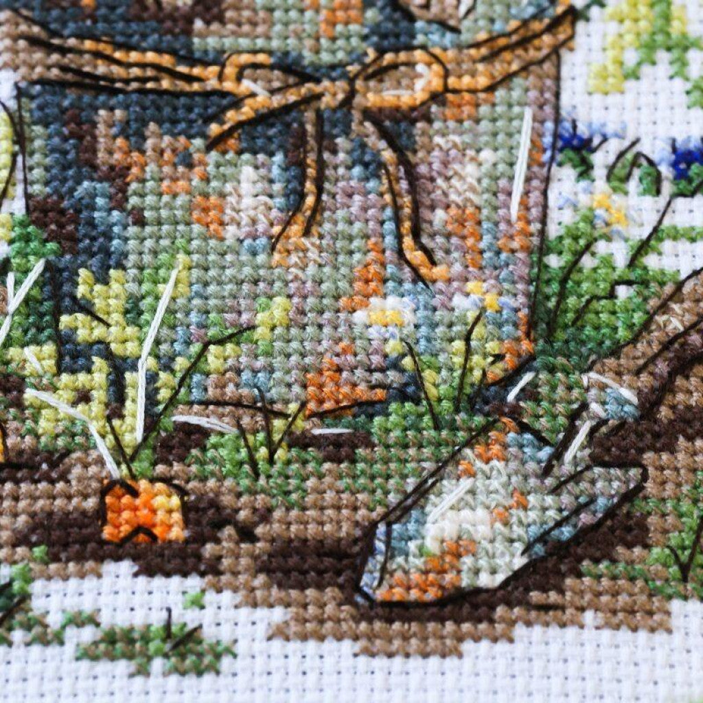 Counted Cross stitch kit "Garden Mischief" DIY by Abris Art