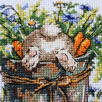 Counted Cross stitch kit "Garden Mischief" DIY by Abris Art