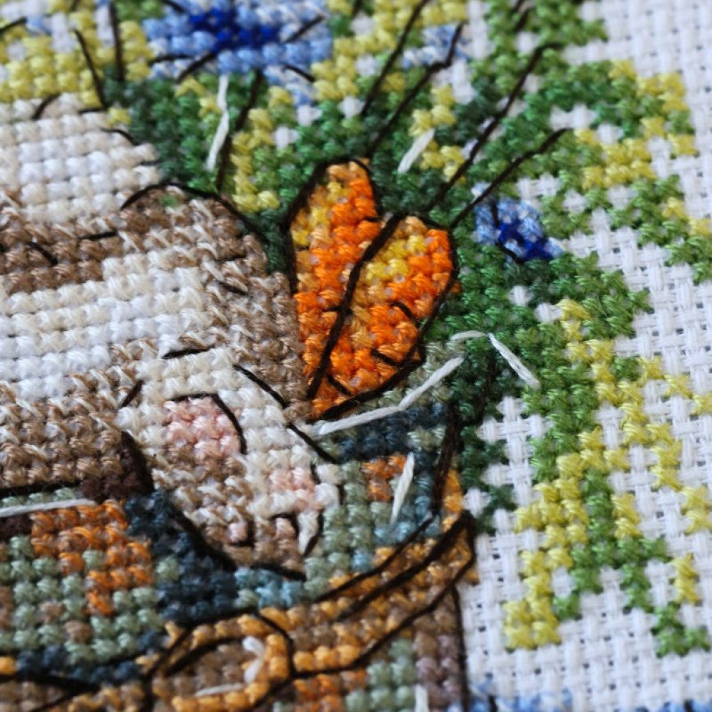 Counted Cross stitch kit "Garden Mischief" DIY by Abris Art