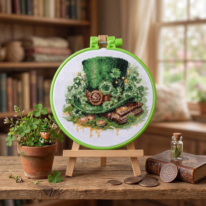 Counted Cross Stitch Kit "Leprechaun's Hat" DIY by Abris Art