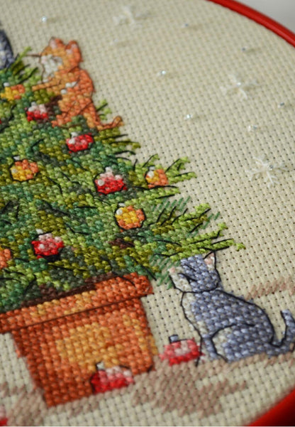 Counted Cross stitch kit "Christmas tree" DIY by Abris Art