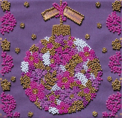 Bead Embroidery Kit Flower ball DIY Abris Art