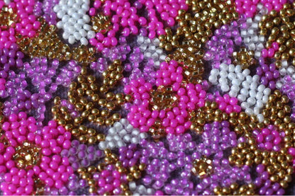 Bead Embroidery Kit Flower ball DIY Abris Art