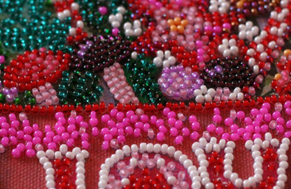 Bead Embroidery Kit Christmas joy DIY Abris Art