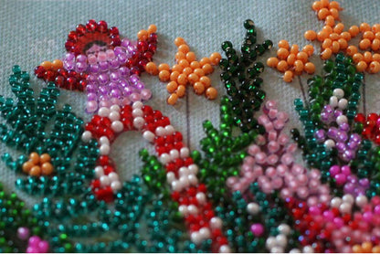 Bead Embroidery Kit Christmas joy DIY Abris Art