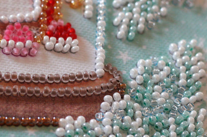 Bead Embroidery Kit Christmas DIY Abris Art