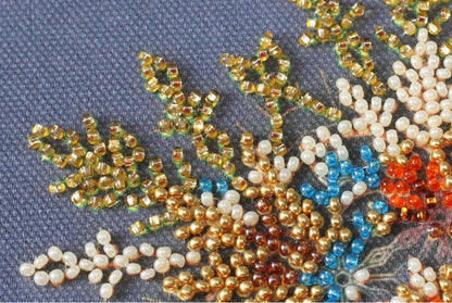 Bead Embroidery Kit Snowflake DIY Abris Art