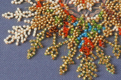 Bead Embroidery Kit Snowflake DIY Abris Art