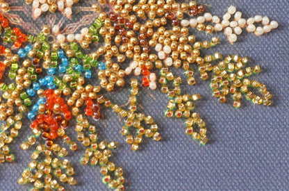 Bead Embroidery Kit Snowflake DIY Abris Art