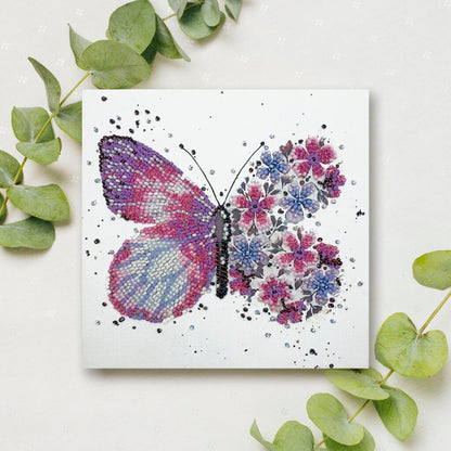 Bead Embroidery Kit Butterfly DIY Abris Art
