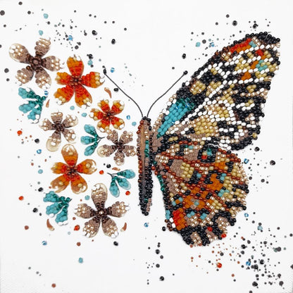 Bead Embroidery Kit Butterfly DIY Abris Art