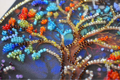 Bead Embroidery Kit Tree of Life DIY Abris Art