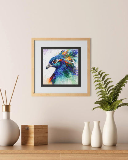 Bead Embroidery Kit Peacock DIY Abris Art