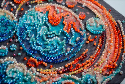 Bead Embroidery Kit Cosmic energy DIY Abris Art