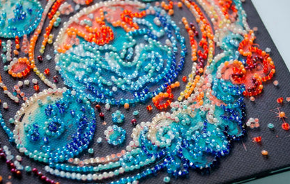 Bead Embroidery Kit Cosmic energy DIY Abris Art