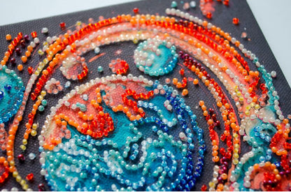Bead Embroidery Kit Cosmic energy DIY Abris Art