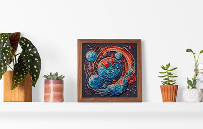 Bead Embroidery Kit Cosmic energy DIY Abris Art